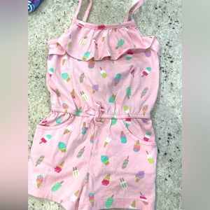 Ice cream romper pink